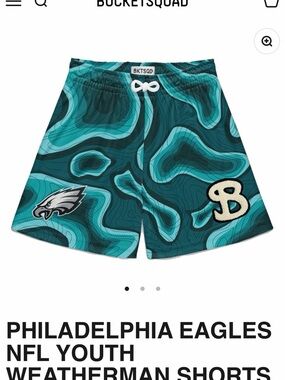 Kids' Bucket Squad Weather Pattern Shorts - Philadelphia Eagles